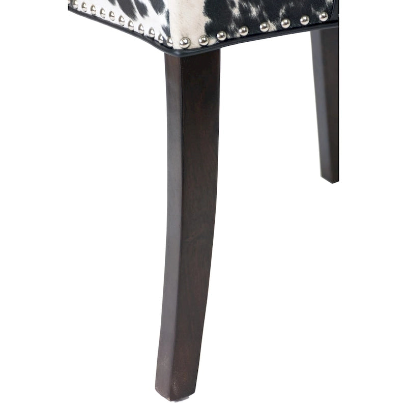Chaises de salle à manger Rexford Wingback en cuir clouté, ensemble de 2, par Sole Designs - n/a