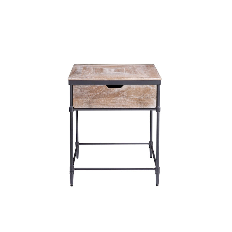 Table d'appoint carrée en bois massif de manguier Fenway