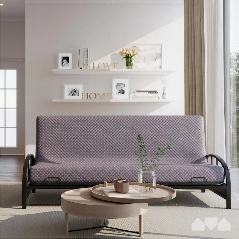 Matelas futon en mousse à mémoire de forme Milliard - Gris - Grand modèle