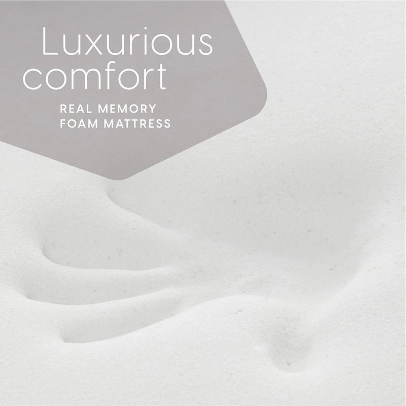 Matelas futon en mousse à mémoire de forme Milliard - Gris - Grand modèle