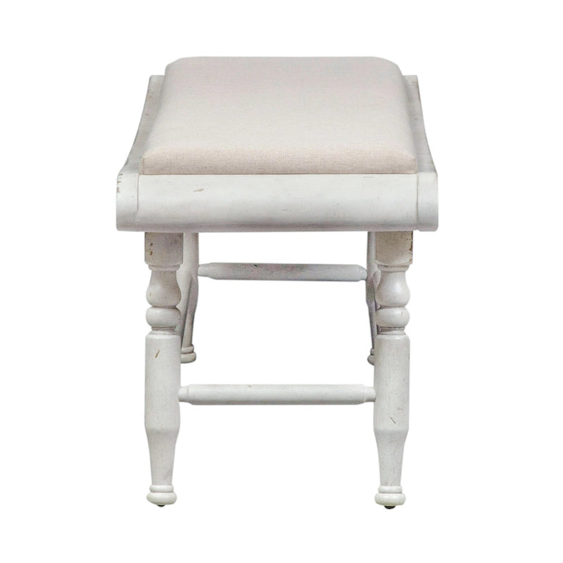 Ensemble de 6 pièces de table à tréteaux Whitney en lin antique et gris vieilli