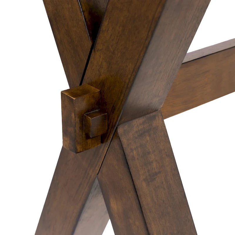Table d'appoint Mav Transitional en bois massif de noyer de 24 pouces par Furniture of America