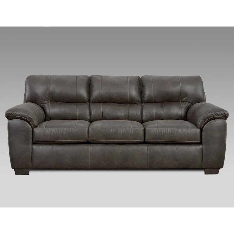 Ensemble de canapé 4 pièces Tirana de Roundhill Furniture, en tissu contemporain, avec accoudoirs et coussins moelleux, couleur frêne séquoia