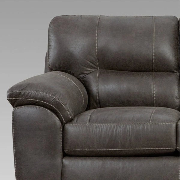 Ensemble de canapé 4 pièces Tirana de Roundhill Furniture, en tissu contemporain, avec accoudoirs et coussins moelleux, couleur frêne séquoia