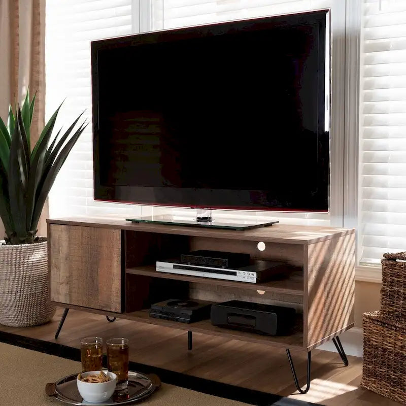 Meuble TV moderne et contemporain Iver à 1 porte