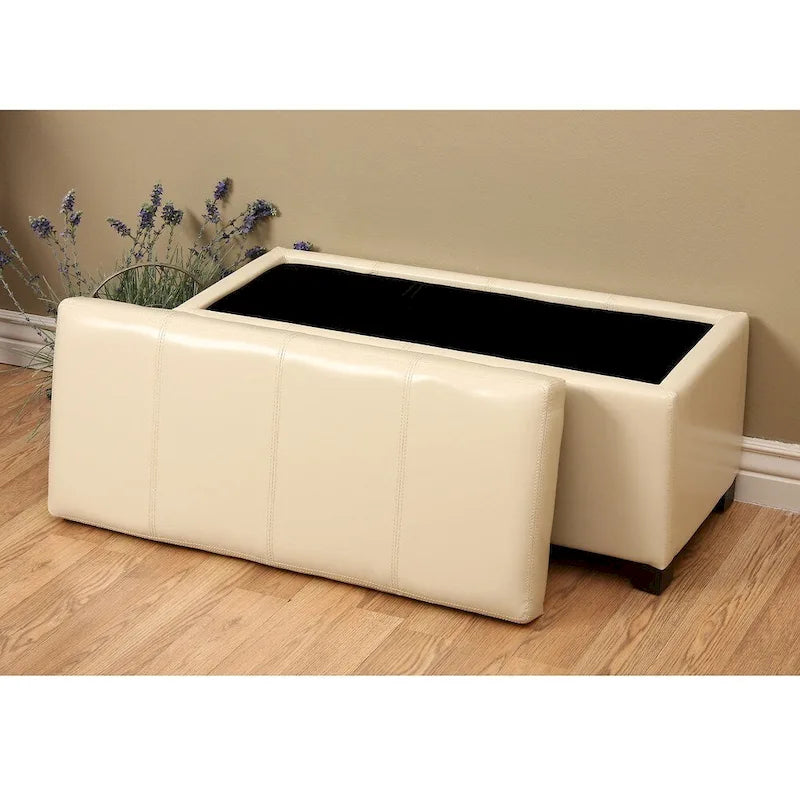 Banc de rangement Warehouse of Tiffany Ariel Ivory