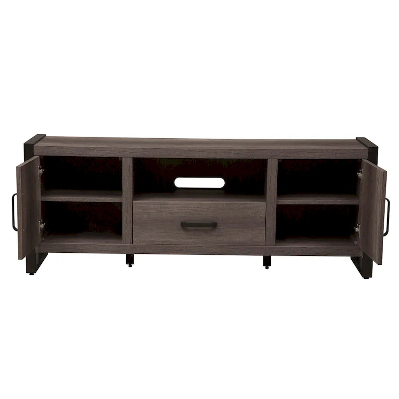 Meuble TV Tanners Creek Greystone avec piliers