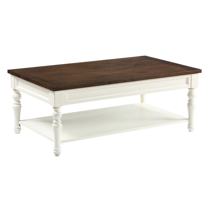 Ensemble de 3 tables d'appoint Jillian Ivory et Mocha Wood, Steve Silver