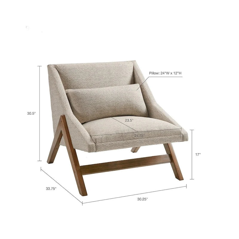 Fauteuil d'appoint Boomerang INK+IVY