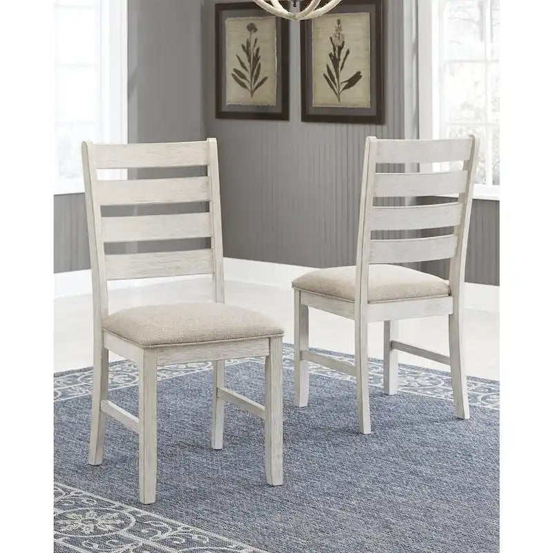 Ensemble de salle à manger 7 pièces blanc/marron clair Skempton de Signature Design by Ashley