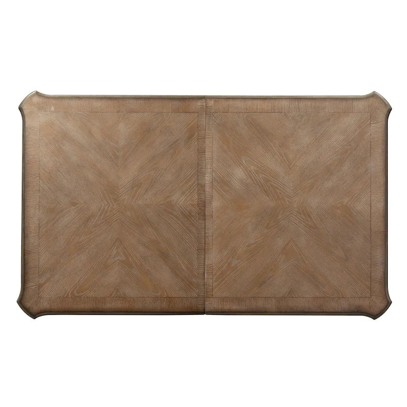 Table à pieds rectangulaire Magnolia Manor Antique White Weathered Bark - Blanc antique