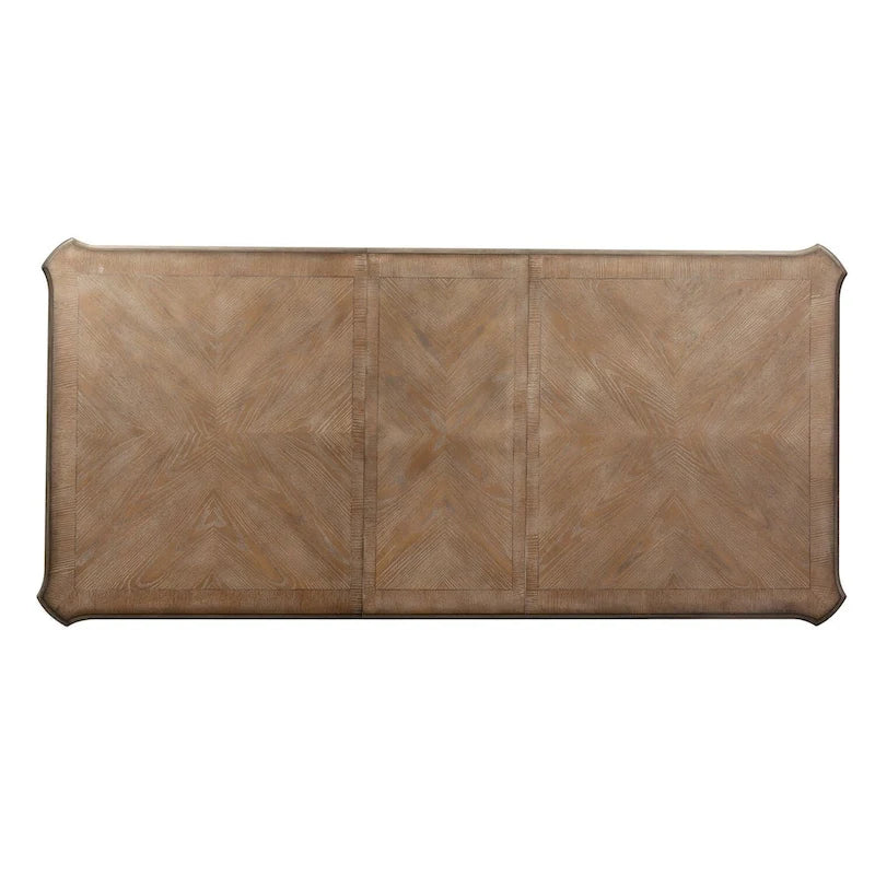 Table à pieds rectangulaire Magnolia Manor Antique White Weathered Bark - Blanc antique