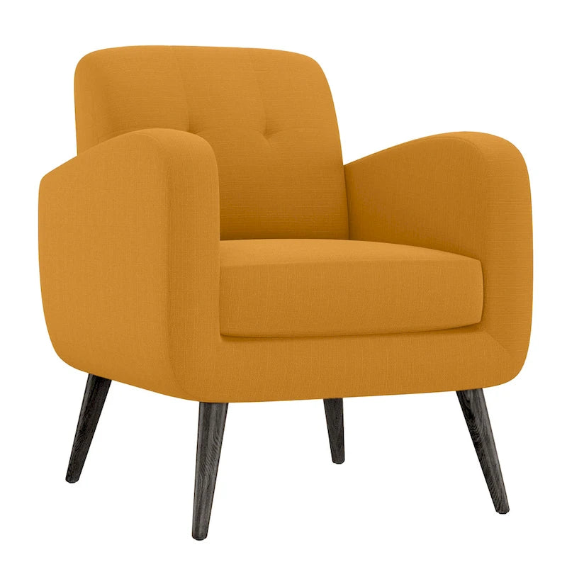 Fauteuil d'appoint mi-siècle jaune moutarde Carson Carrington Keflavik
