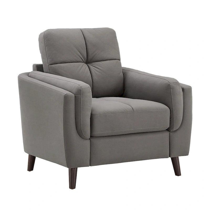 Fauteuil large Dorelle 39 en microfibre par iNSPIRE Q Modern