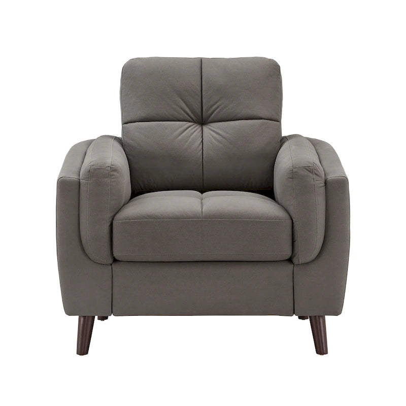 Fauteuil large Dorelle 39 en microfibre par iNSPIRE Q Modern