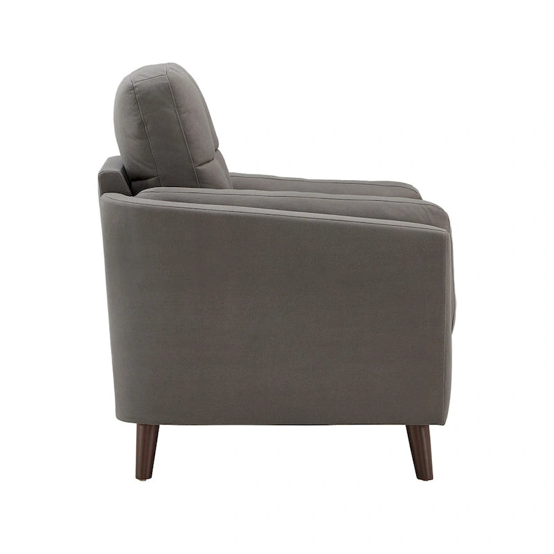 Fauteuil large Dorelle 39 en microfibre par iNSPIRE Q Modern