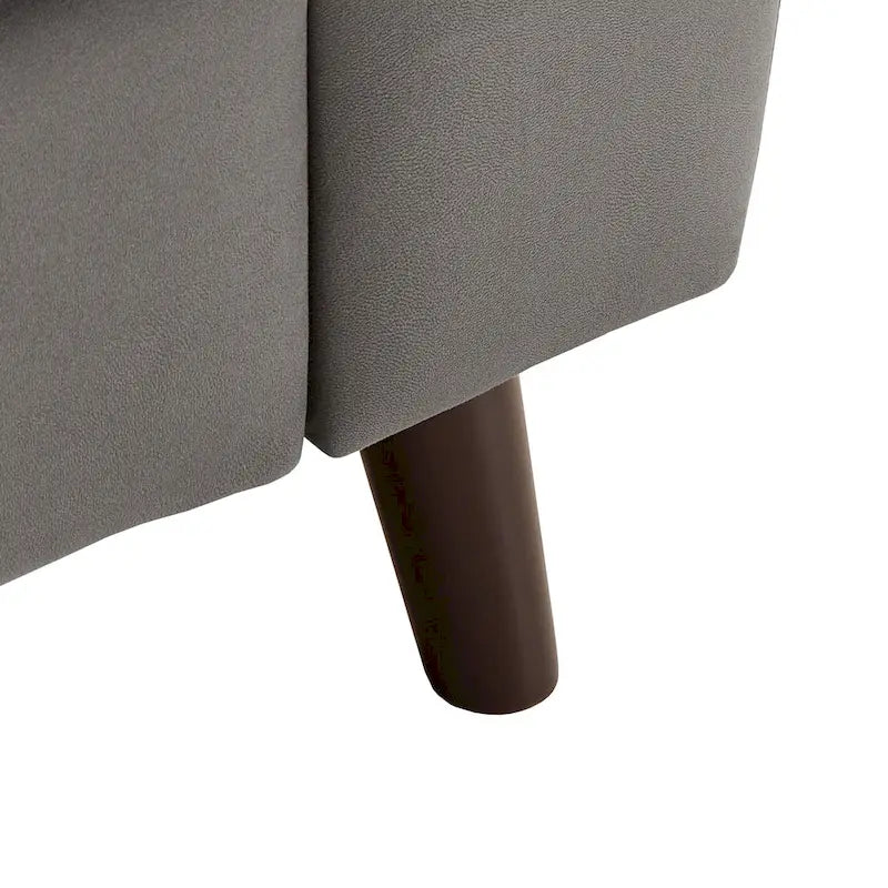 Fauteuil large Dorelle 39 en microfibre par iNSPIRE Q Modern