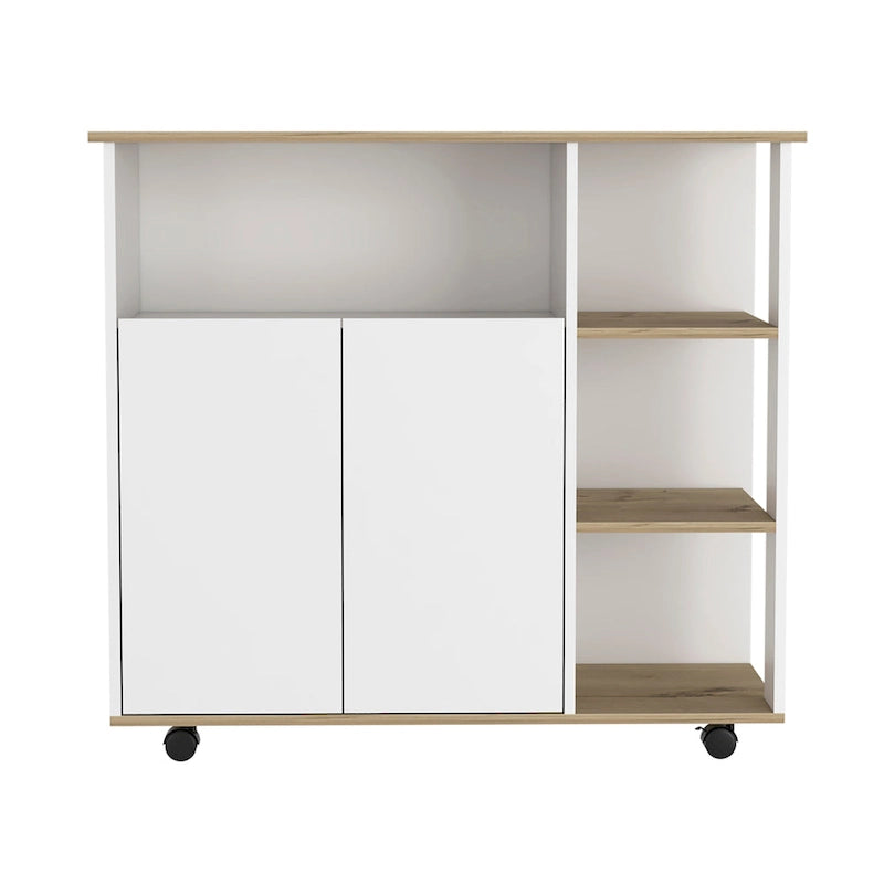Îlot de cuisine FM Furniture Serbie, un meuble, quatre étagères ouvertes