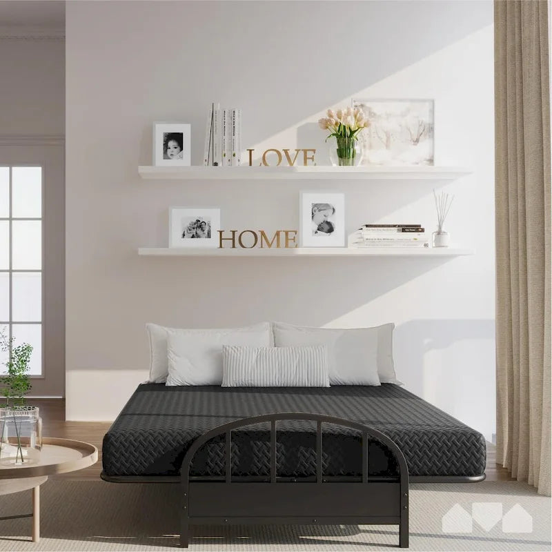 Matelas de futon en mousse à mémoire de forme pleine grandeur Milliard Black