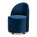 Fauteuil d'appoint roulant en velours Bethel Glam and Luxe