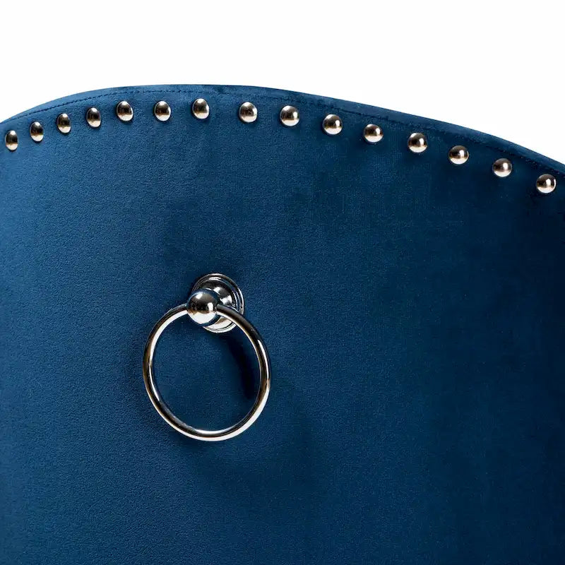 Fauteuil d'appoint roulant en velours Bethel Glam and Luxe