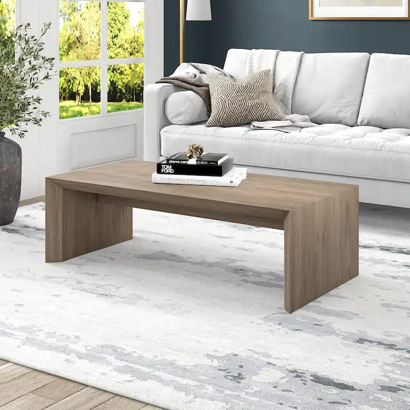 Table basse rectangulaire de 122 cm de large - 120,6 cm de large