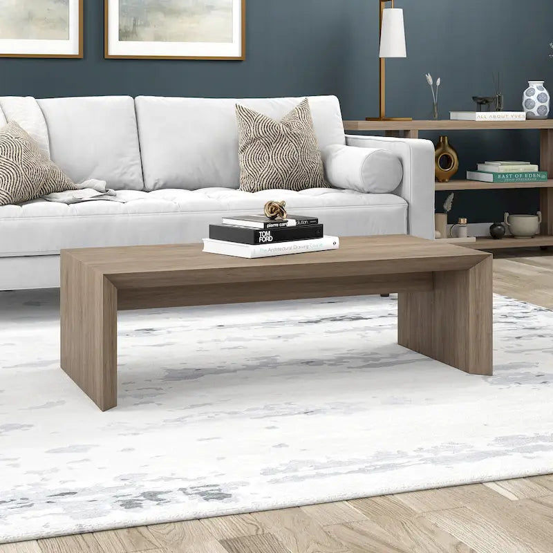Table basse rectangulaire de 122 cm de large - 120,6 cm de large