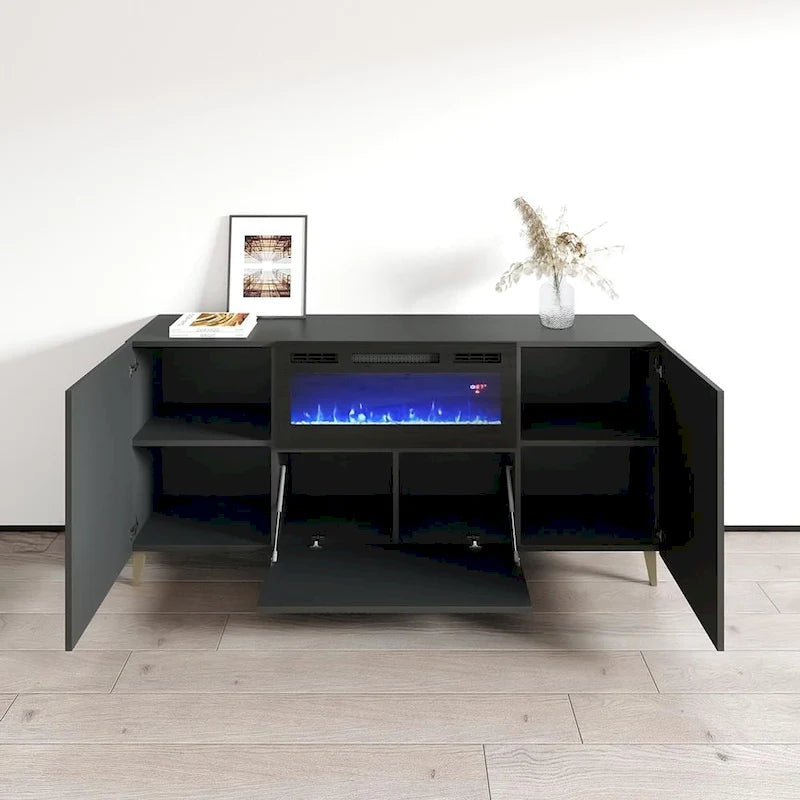 Buffet latéral pour cheminée électrique Pafos BL-EF 71