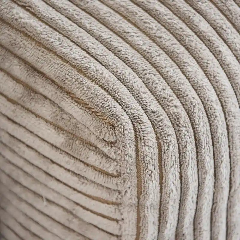 102 Canapé Modulable Réversible en Velours Côtelé Géant avec Pouf