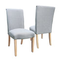 Chaises de salle à manger HomePop à détails festonnés - Lot de 2