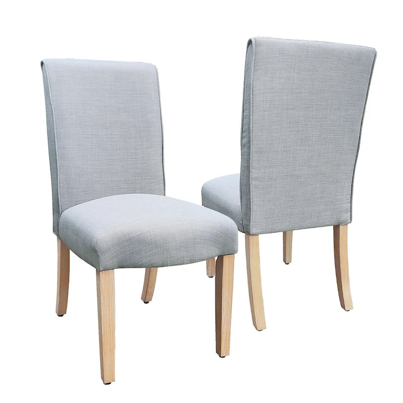 Chaises de salle à manger HomePop à détails festonnés - Lot de 2