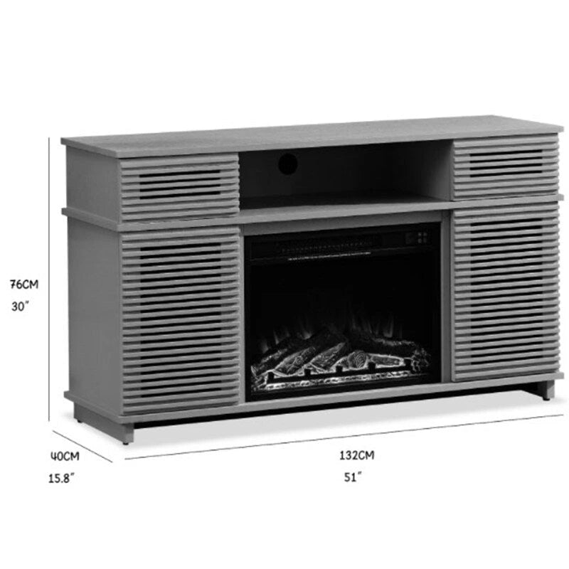 Meuble TV 51 po avec foyer et télécommande