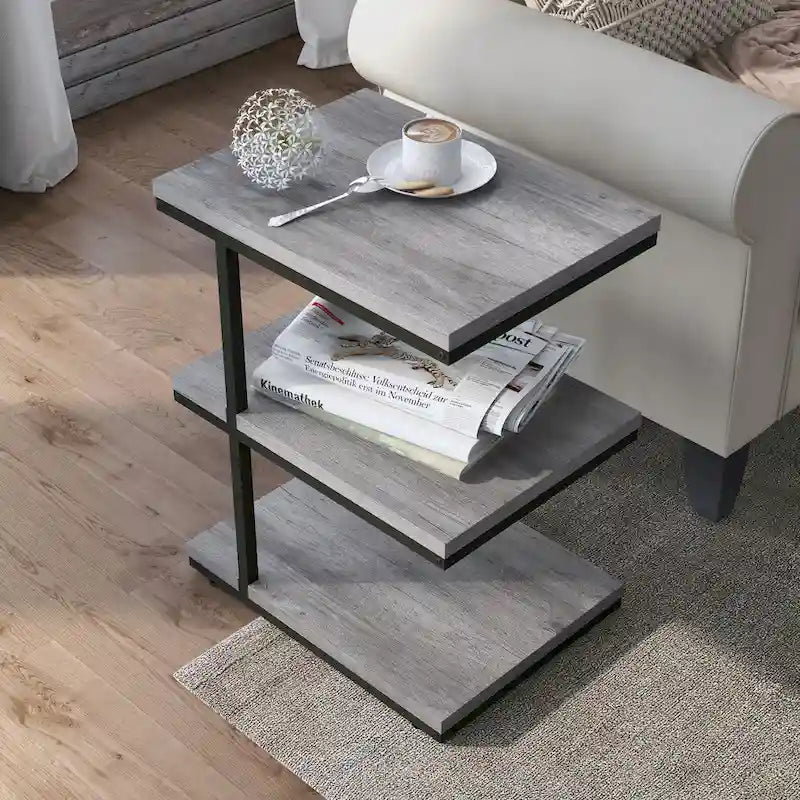 Table d'appoint à 2 étagères en bois Jolle Contemporary de 19 pouces par Furniture of America