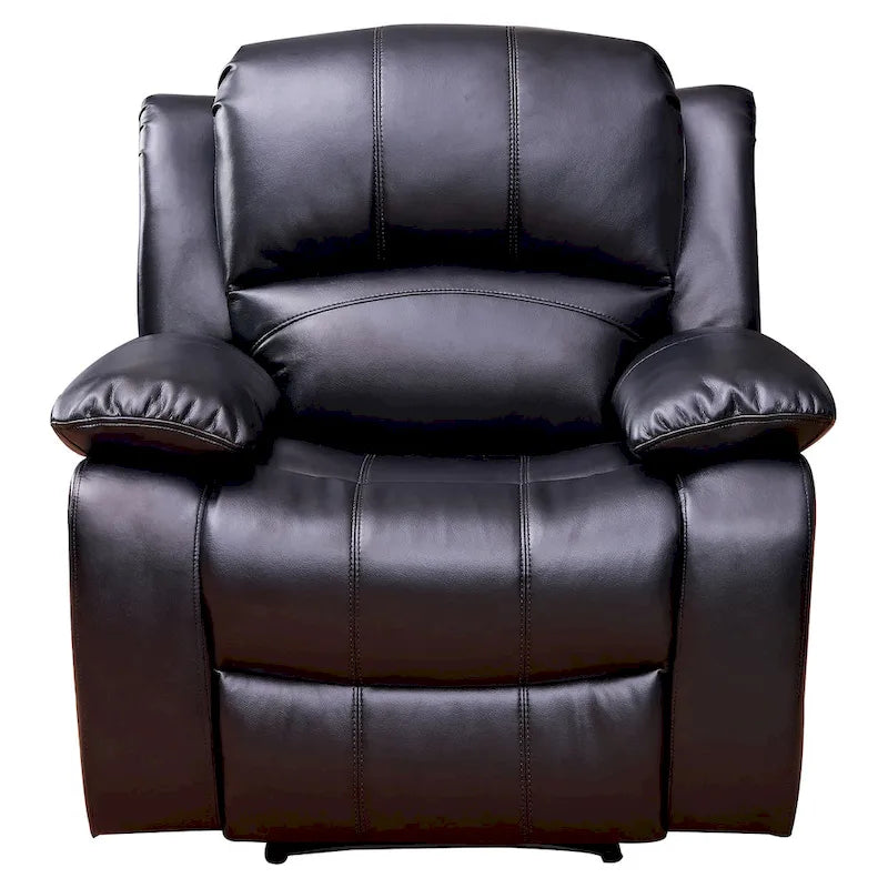 Fauteuil inclinable planeur en cuir reconstitué Vanity Art pour salon