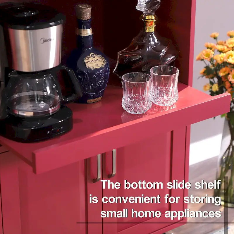 Desserte de cuisine multifonctionnelle avec porte-serviettes, grand espace de rangement