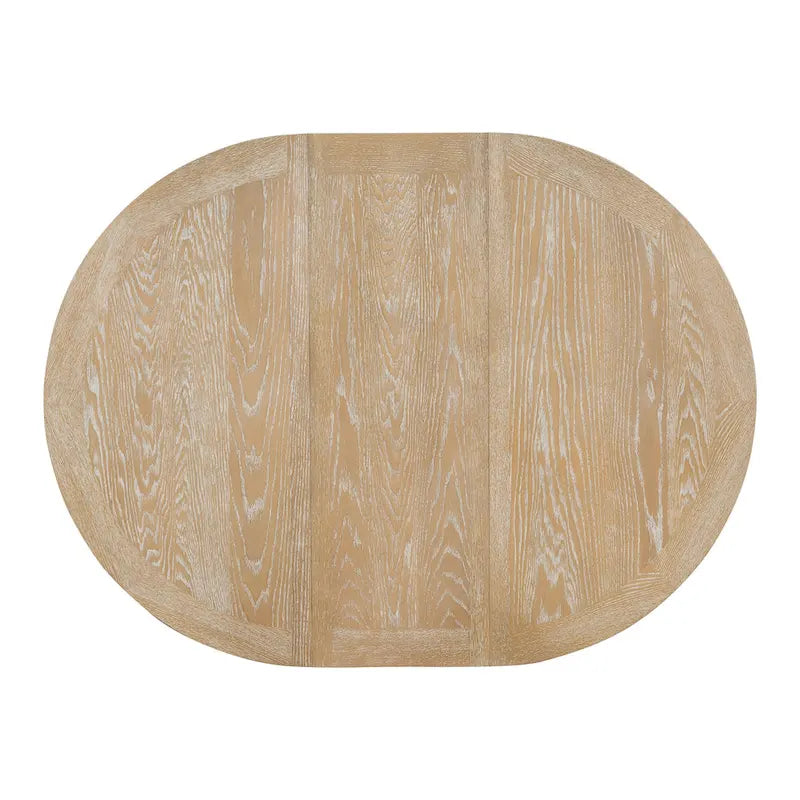 Ensemble de salle à manger 5 pièces avec table ronde extensible et 4 chaises rembourrées Style Ferme