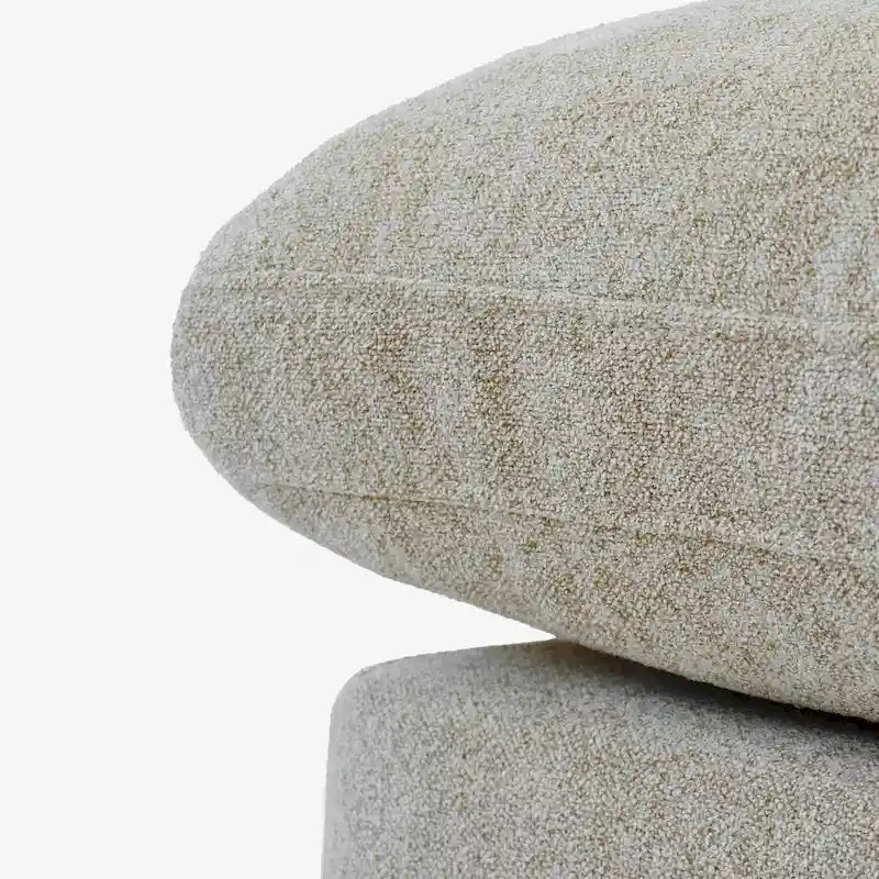 160,6 Canapé d'angle moderne en linCanapé modulaire 4 places avec pouf de rangement pour salon.