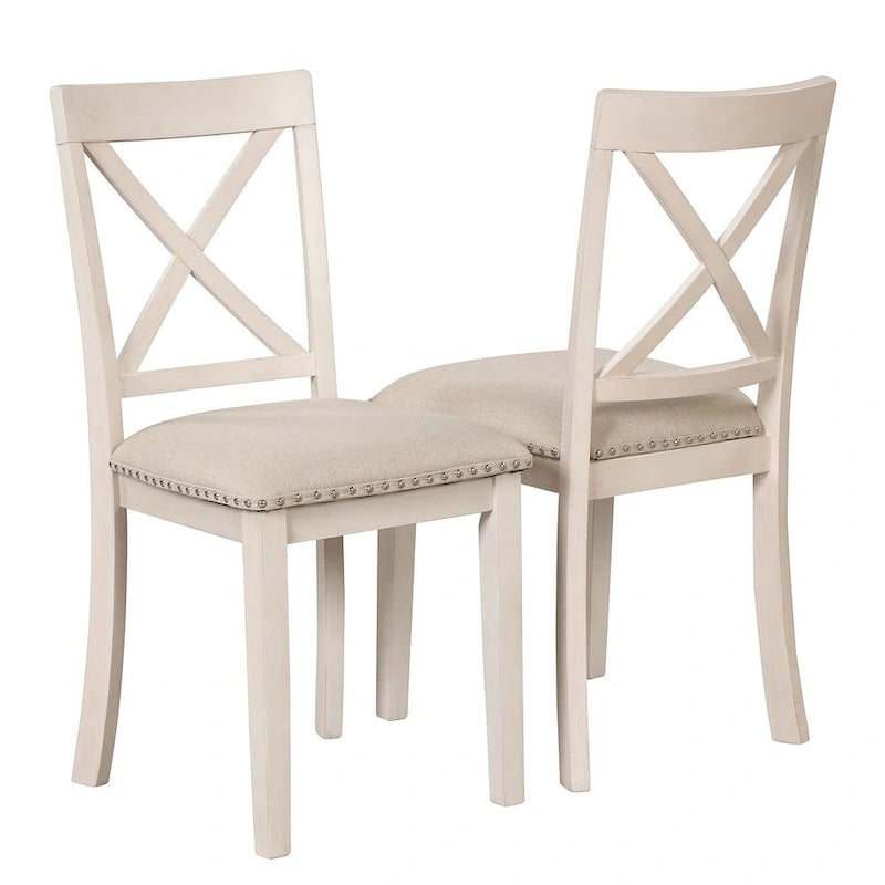Table à manger ronde extensible 4 places de 42 à 54 po pour ferme
