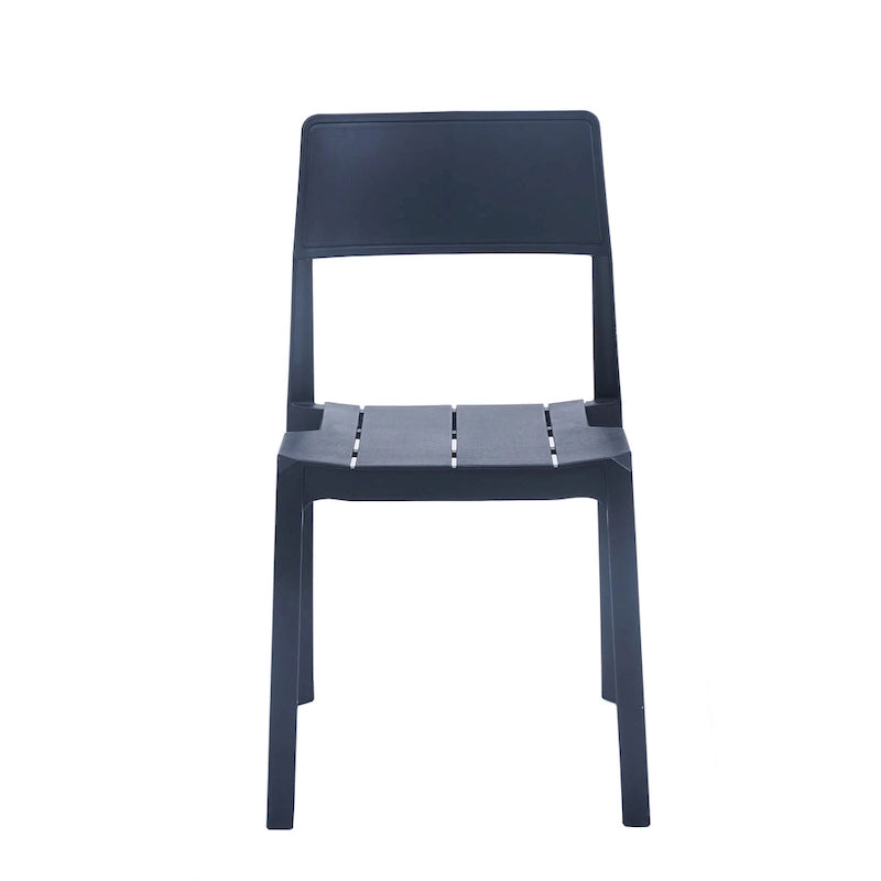 Lot de 4 chaises de salle à manger empilables Porthos Home Brock en plastique