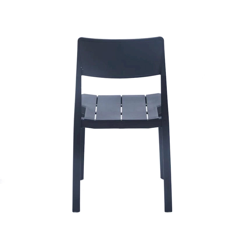 Lot de 4 chaises de salle à manger empilables Porthos Home Brock en plastique