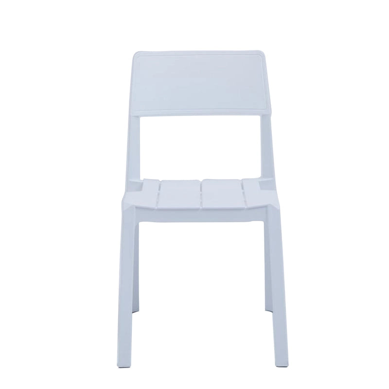 Lot de 4 chaises de salle à manger empilables Porthos Home Brock en plastique