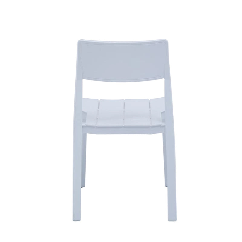 Lot de 4 chaises de salle à manger empilables Porthos Home Brock en plastique