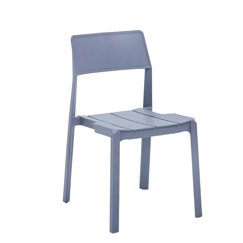 Lot de 4 chaises de salle à manger empilables Porthos Home Brock en plastique
