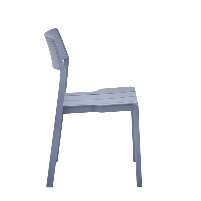Lot de 4 chaises de salle à manger empilables Porthos Home Brock en plastique