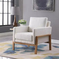 Fauteuil d'appoint moderne à cadre en bois