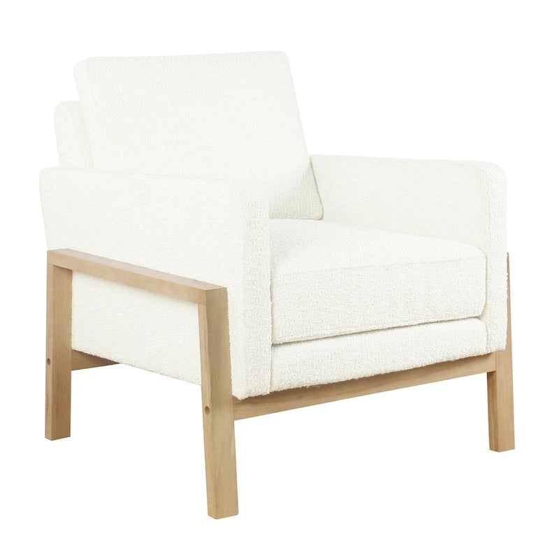 Fauteuil d'appoint moderne à cadre en bois