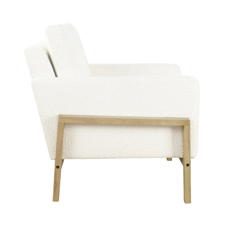 Fauteuil d'appoint moderne à cadre en bois