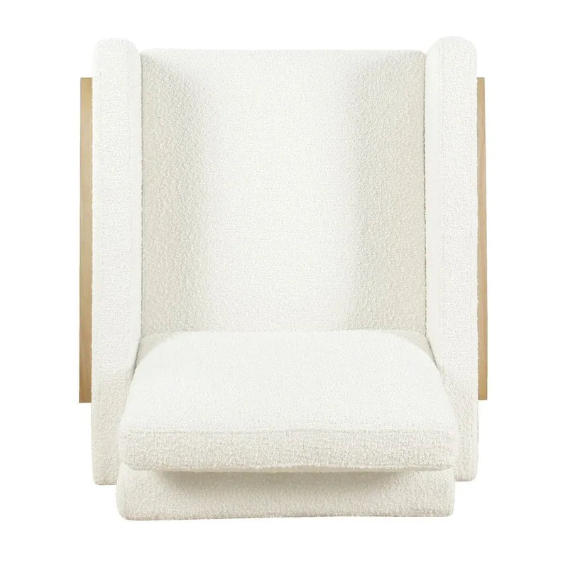 Fauteuil d'appoint moderne à cadre en bois
