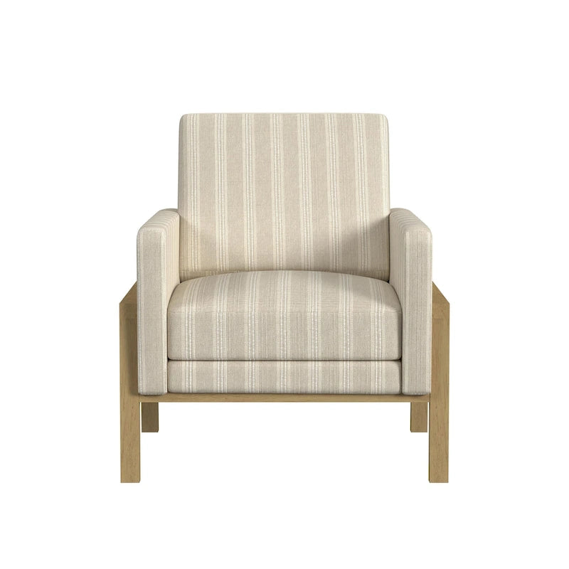 Fauteuil d'appoint moderne à cadre en bois