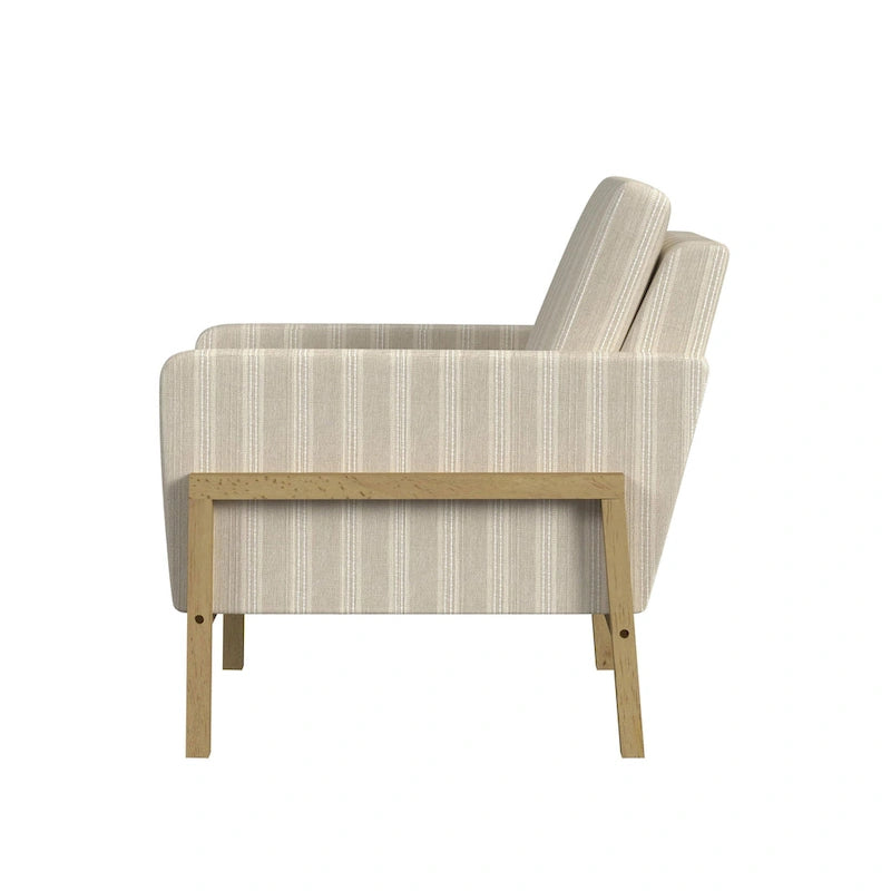Fauteuil d'appoint moderne à cadre en bois